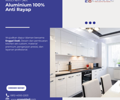 Kitchen Set Aluminium 100% Anti Rayap